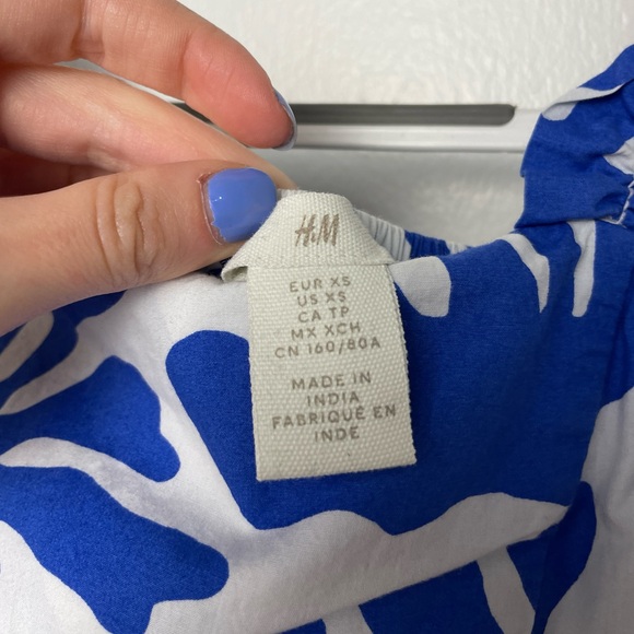 H&M Patterned Dress - Bright blue/patterned - Picture 5 of 5